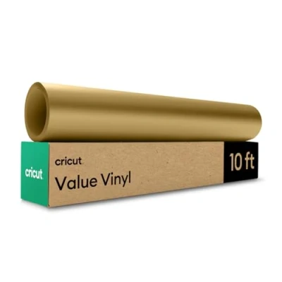 Abbildung von Cricut Value Vinyl Matt, Gold 30,5 cm x 304,8
