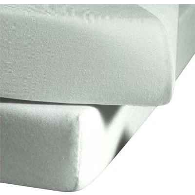 Abbildung von fleuresse Spannbettlaken "Ines hochwertiger Jersey aus reiner Baumwolle," Baumwolle, für Matratzen bis 23 cm Höhe, Bettlaken, Spannbetttuch
