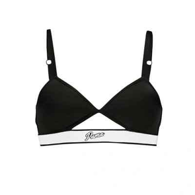 Abbildung von Puma Women PEEK A BOO Triangle Triangel BH, Damen, Größe: XS, Black