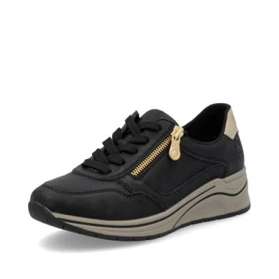 Abbildung von Rieker Keilsneaker, Halbschuh, Schnürschuh, Freizeitschuh mit Soft Einlage