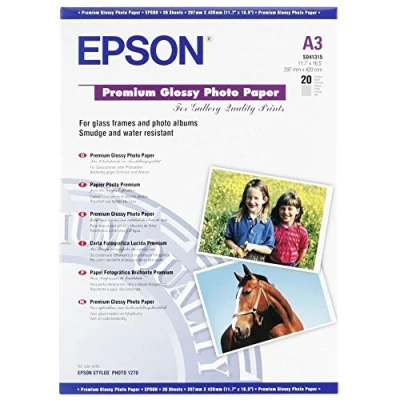 Abbildung von Epson S041315 Premium Glossy Photo Paper, DIN A3, 255g/m², 20 Blatt