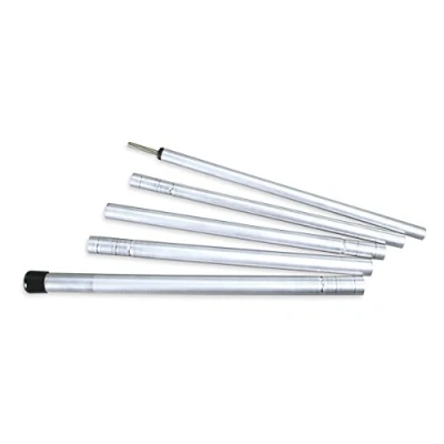 Abbildung von Tatonka Tarp Stange 200 cm Steckbare, 5 teilige Tarpstange aus Aluminium mit 2 Meter Länge zum Aufspannen von Tarps und Sonnensegel, Silber