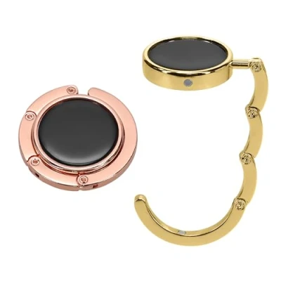 Abbildung von kwmobile Taschenhalter für Tisch 2X Faltbare Antirutsch Handtaschenhalter Haken Taschen Aufhänger Geschenkidee Gadgets Frauen Taschenhaken Set