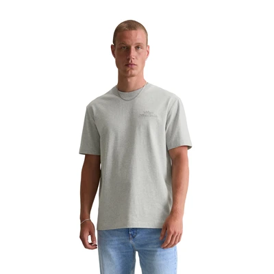 Abbildung von Marc O&#039;Polo Denim Tshirt basic, Herren, Größe: Large, Light gravel melange
