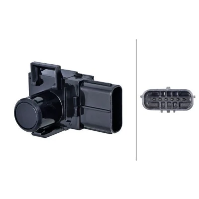 Abbildung von HELLA 6PX 358 270 011 Parksensoren schwarz TOYOTA: Corolla Verso, Land Cruiser Prado 150
