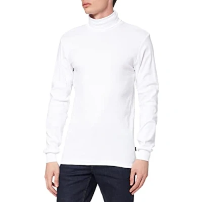 Abbildung von Trigema Herren 685010 Langarmshirt, Weiß, S EU