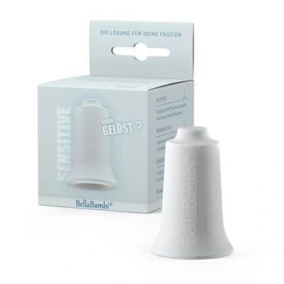 Abbildung von BellaBambi® mini solo Schröpfglas Sanfte Cup Ausführung Für sensible Haut z.B. Gesicht Beauty Wellness &amp; entspannte Massagen Hautverträglich Made in Germany Intensität Sensitive Weiß