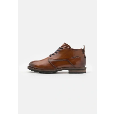 Abbildung von bugatti Schnürstiefelette, Herren, Größe: 43, Cognac Schuhe