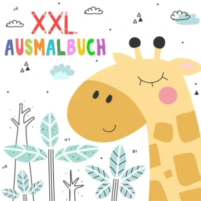 Abbildung von Kinder Ausmalbuch ab 2 Jahre: XXL Kritzelmalbuch mit tollen Motiven zum Ausmalen und Kritzeln für kreative Mädchen Jungen