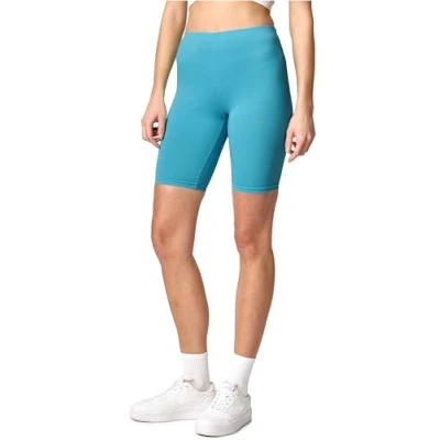 Abbildung von Merry Style Damen Sport Leggings kurz Sportleggings Radlerhose Sporthose aus Baumwolle MS10 200 (Dunkeltürkis, M)