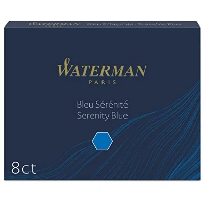 Abbildung von Waterman Füller Tintenpatronen Extra lang Serenity Blue 8 Stück
