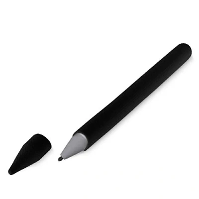 Abbildung von kwmobile Schutzhülle kompatibel mit Microsoft Surface Pen Hülle Stift Silikon Case Schutz Abdeckung Ladeanschluss Schwarz