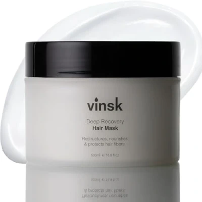 Abbildung von vinsk® UNISEX Protein + Argan Haarmaske Haarkur für trockenes &amp; strapaziertes Haar [500ml] Reichhaltige Hair Mask Oil spendet Feuchtigkeit Glanz Kur jetzt ansehen