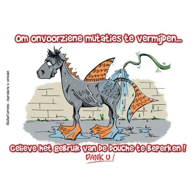 Abbildung von HB Ruitersport Boxenschild Douche mutante
