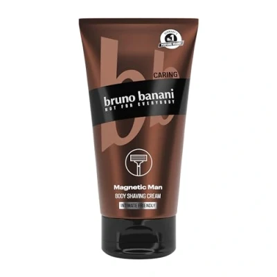 Abbildung von bruno banani Body Shaving Cream Magnetic Man, 3 in 1 Rasiercreme mit fesselnd holzigem Duft, 150ml