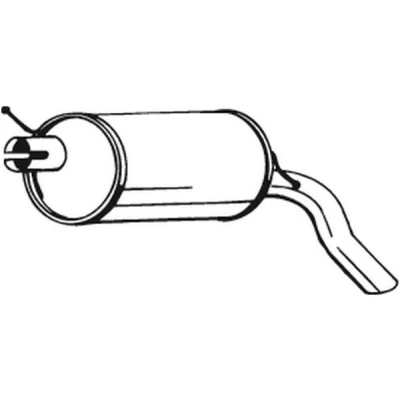 Abbildung von BOSAL 233 387 Endschalldämpfer VOLKSWAGEN: Sharan I, FORD: Galaxy Mk1 MPV, SEAT: Alhambra I