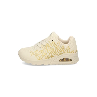 Abbildung von Skechers Sport UNO Sneaker low, Damen, Größe: 37, Natural/gold Schuhe