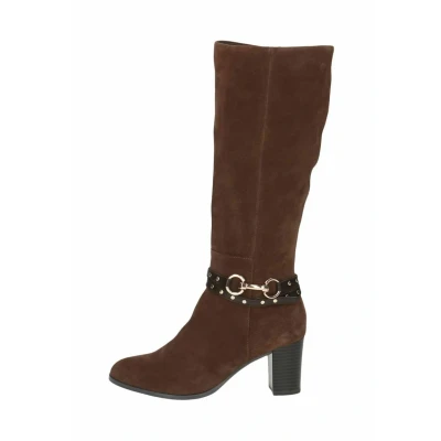Abbildung von Caprice Cowboy/Bikerboot, Damen, Größe: 36, Dk brown comb Schuhe