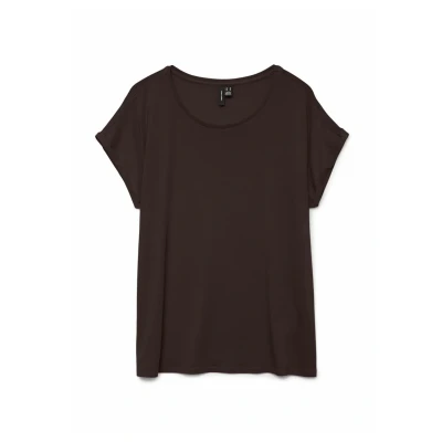 Abbildung von Vero Moda Vmava Plain Tshirt basic, Damen, Größe: XL, Chocolate torte