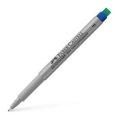 Abbildung von FABER CASTELL 151451 Marker Multimark F, non permanent, blau, 1 Stück
