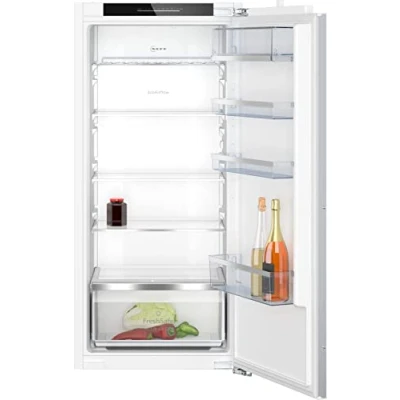 Abbildung von NEFF KI1413DD1 Einbau Kühlschrank N70, integrierbarer Kühlautomat ohne Gefrierfach 122.5x56 cm, 204L Kühlen, Flachscharnier, freshSafe, LED Beleuchtung, EcoAirflow, Sicherheitsglasablagen, Weiß
