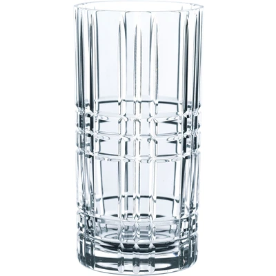 Abbildung von Nachtmann 4 teiliges Longdrink Set, Kristallglas, 445 ml, Square, 101049, Kristall Klar