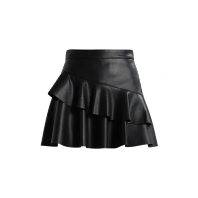 Abbildung von ONLY Onlemma Frill Alinienrock, Damen, Größe: 36, Black
