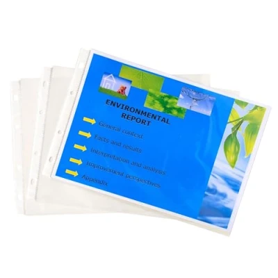 Abbildung von Exacompta 5734E 20er Pack PP Kunststoff Prospekthüllen Standard. für DIN A4 Quer transparent glasklar oben offen Klarsichtfolie Plastikhülle Klarsichthülle ideal Ordner Ringbücher und Hefter