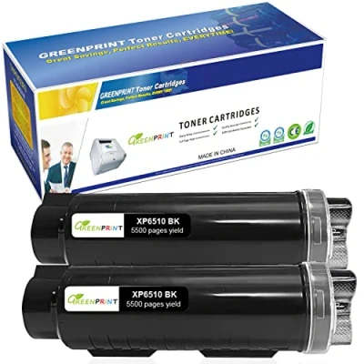 Abbildung von GREENPRINT Kompatible Tonerkartuschen 6510 6515【Extra High Yield】 5500 Seiten 2 Schwarz für Xerox Phaser 6510n 6510dn 6510dni 6510dnm WorkCentre 6515n 6515dn 6515dni 6515dnm Drucker