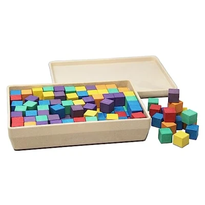 Abbildung von WISSNER 80552 aktiv lernen 150 Farbige Würfel 2 cm RE Wood