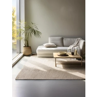 Abbildung von Hanse Home Jute Teppich Natur Wohnzimmerteppich Handgewebt &amp; Umweltfreundlich Boho Naturfaser Juteteppich für Wohnzimmer, Schlafzimmer, Esszimmer, Flur, Küche Naturgold Beige, 80x150cm