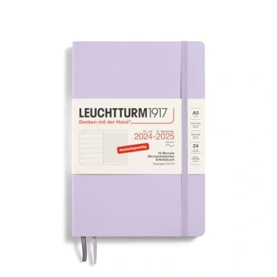 Abbildung von LEUCHTTURM1917 370620 Wochenkalender &amp; Notizbuch 2025, Medium A5 Softcover 18 Monats Planer, 80 g, liniert Lilac