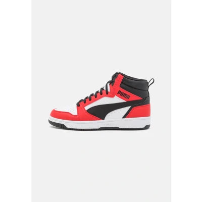 Abbildung von Puma Rebound Unisex Sneaker high, Größe: 41, White/black/for all time red Hochwertiges lederimitat