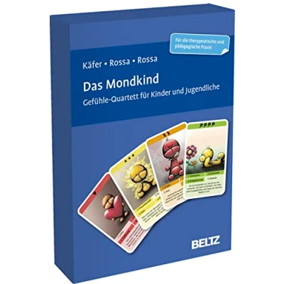 Abbildung von Das Mondkind: Gefühle Quartett für Kinder und Jugendliche. Mit Spielvarianten Ausmalvorlagen zum Download. 16 seitigem Booklet. (Beltz Therapiespiele)