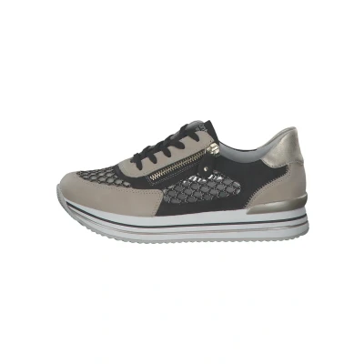 Abbildung von Remonte Sneaker low Perle schwarzgold schwarz mus, Damen, Größe: 39, gold mus Schuhe