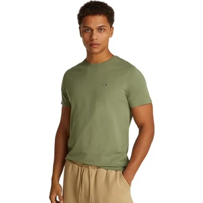Abbildung von Tommy Jeans Herren TJM Xslim Jersey Tee Dm0dm04411 S/S T Shirt, Green (Aruba Green), XXS EU