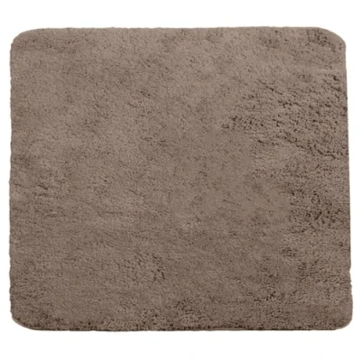 Abbildung von Brandsseller Badezimmermatte 50x50 cm Badteppich Badematte Badvorleger Duschvorleger waschbar rutschfest weiche Mikrofaser quadratisch Taupe
