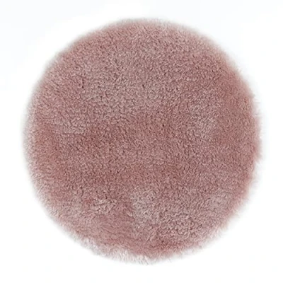 Abbildung von andiamo Lambskin weiches Sitzkissen rund 40 cm rosa 4er Set, Kunststoff,