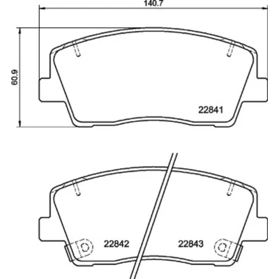 Abbildung von BREMBO P 30 108 Bremsbelagsatz mit akustischer Verschleißwarnung Anti Quietsch Blech Zubehör KIA: Stinger Hatchback