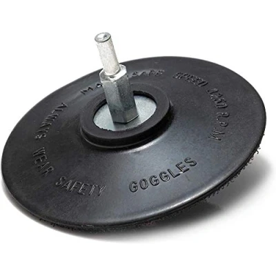 Abbildung von Glass Polish 12736 Fester Klett Stützteller für elektrische Bohrmaschinen Ø 125 mm