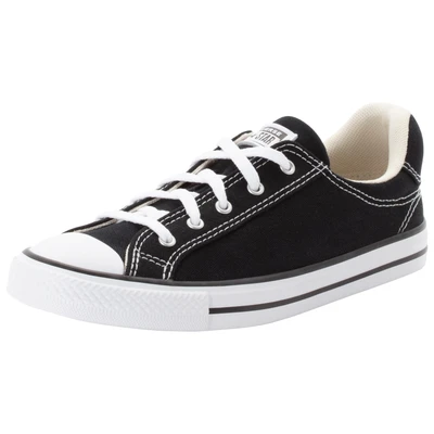 Abbildung von Converse Chuck Taylor Dainty Lucky Sneaker low, Damen, Größe: 38, Black/white/black Textil