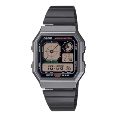 Abbildung von Casio Unisex Uhr Schwarz A130WEGG 1AEF