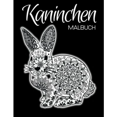 Abbildung von Kaninchen Malbuch: Anti Stress Geschenke, Hasen Mandalas Für Erwachsene