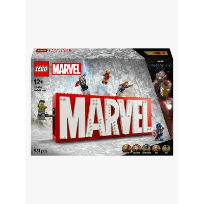 Abbildung von LEGO Super Heroes 76313 MARVEL Logo &amp; Minifiguren