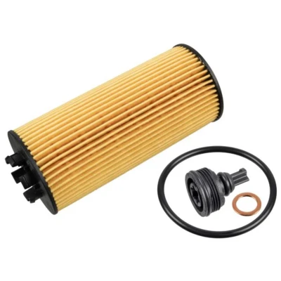 Abbildung von FEBI BILSTEIN 170546 Ölfilter mit Dichtung, Anbaumaterial Filtereinsatz BMW: X1, X2, 2 Gran Tourer, MINI: Hatchback, Clubman, Convertible