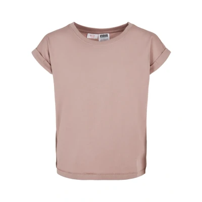 Abbildung von Urban Classics Extended Shoulder Tshirt basic für Kinder, Größe: 134/140, Duskrose