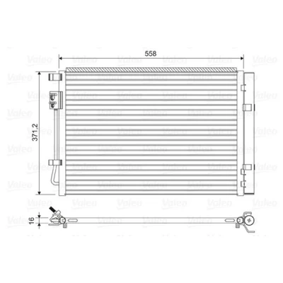 Abbildung von VALEO 822597 Klimakondensator mit Trockner Aluminium 371
