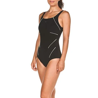 Abbildung von Arena Bodylift Jewel LOW C CUP R Badeanzug blackwhite, Damen, Größe: 44, Black white