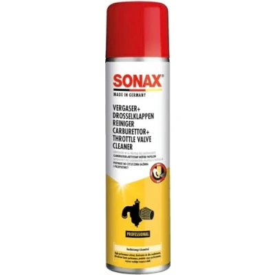Abbildung von SONAX Vergaser + DrosselklappenReiniger (400 ml) Hochleistungs Lösemittel für stark verschmutzte und verkokte Motorteile Art Nr. 04883000, unbekannt