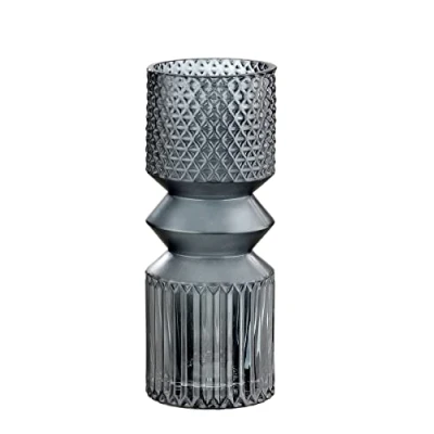 Abbildung von GILDE Vase Pintu Glas grau 40493